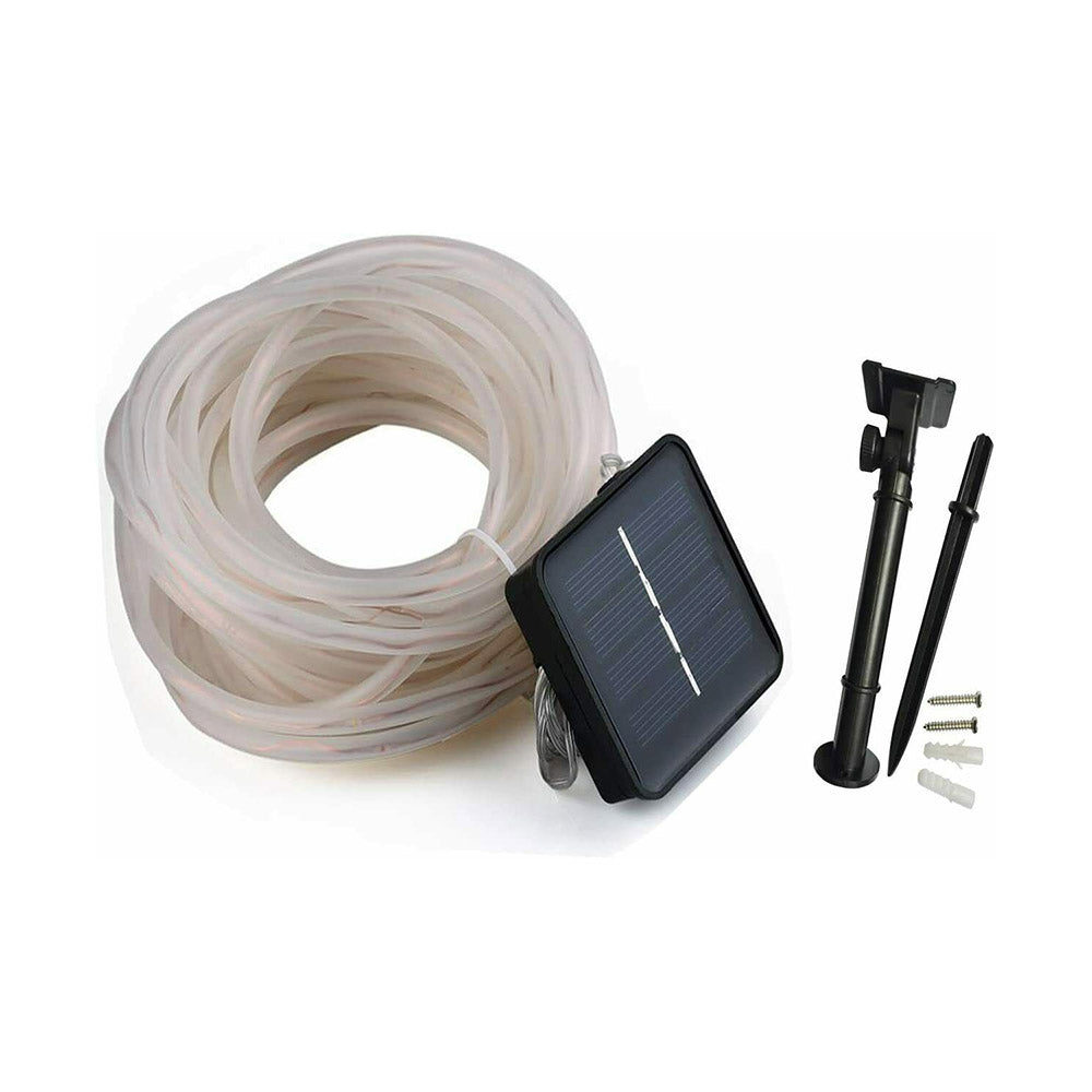 Fio de Luzes Solares LED 10m - Branco quente para Jardim e decoração
